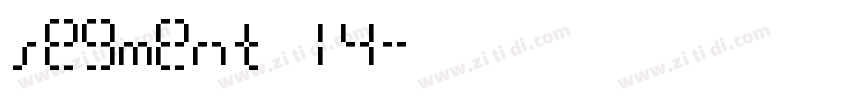 segment 14字体转换